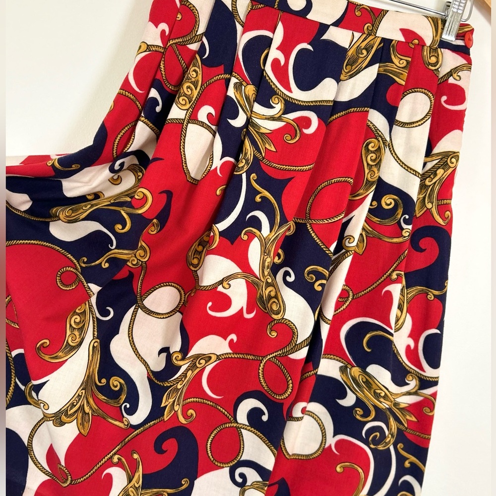 Vintage Skirt_Red/Blue